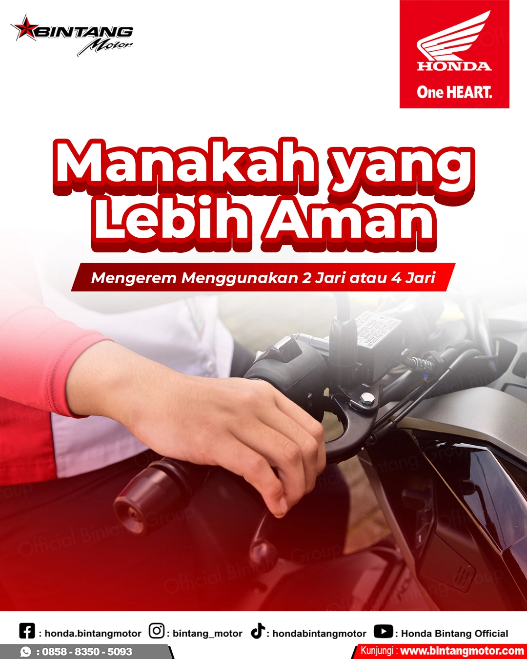 Teknik Mengerem Motor yang Aman dan Update Pilihan Warna Honda PCX 160 Terbaru