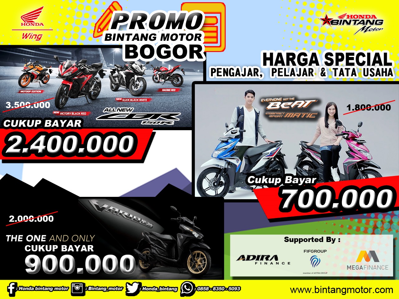 Review Promo Bintang Motor November 2017 - Honda Bintang Motor