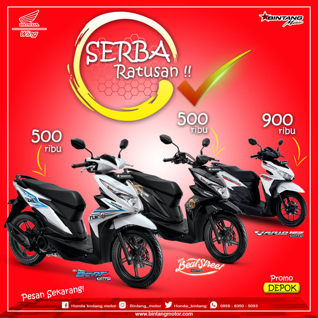 Promo Bintang Motor  Depok  April 2018 Honda  Bintang Motor 