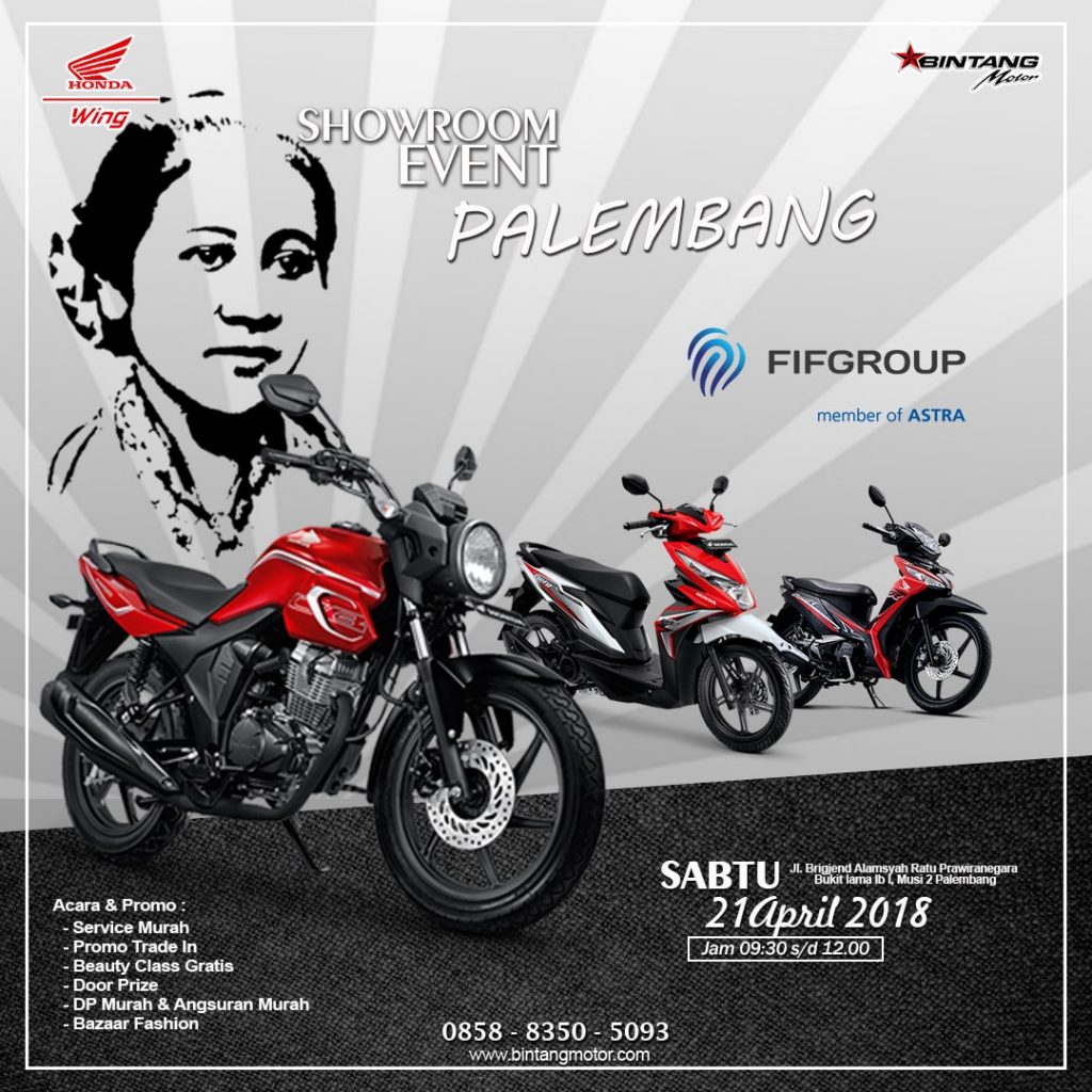 Showroom Event Bintang Motor Palembang 21 April 2018