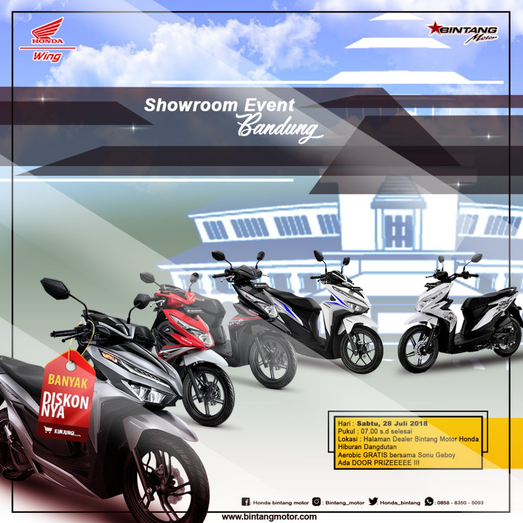 Showroom Event Bintang Motor Bandung 28 Juli 2018