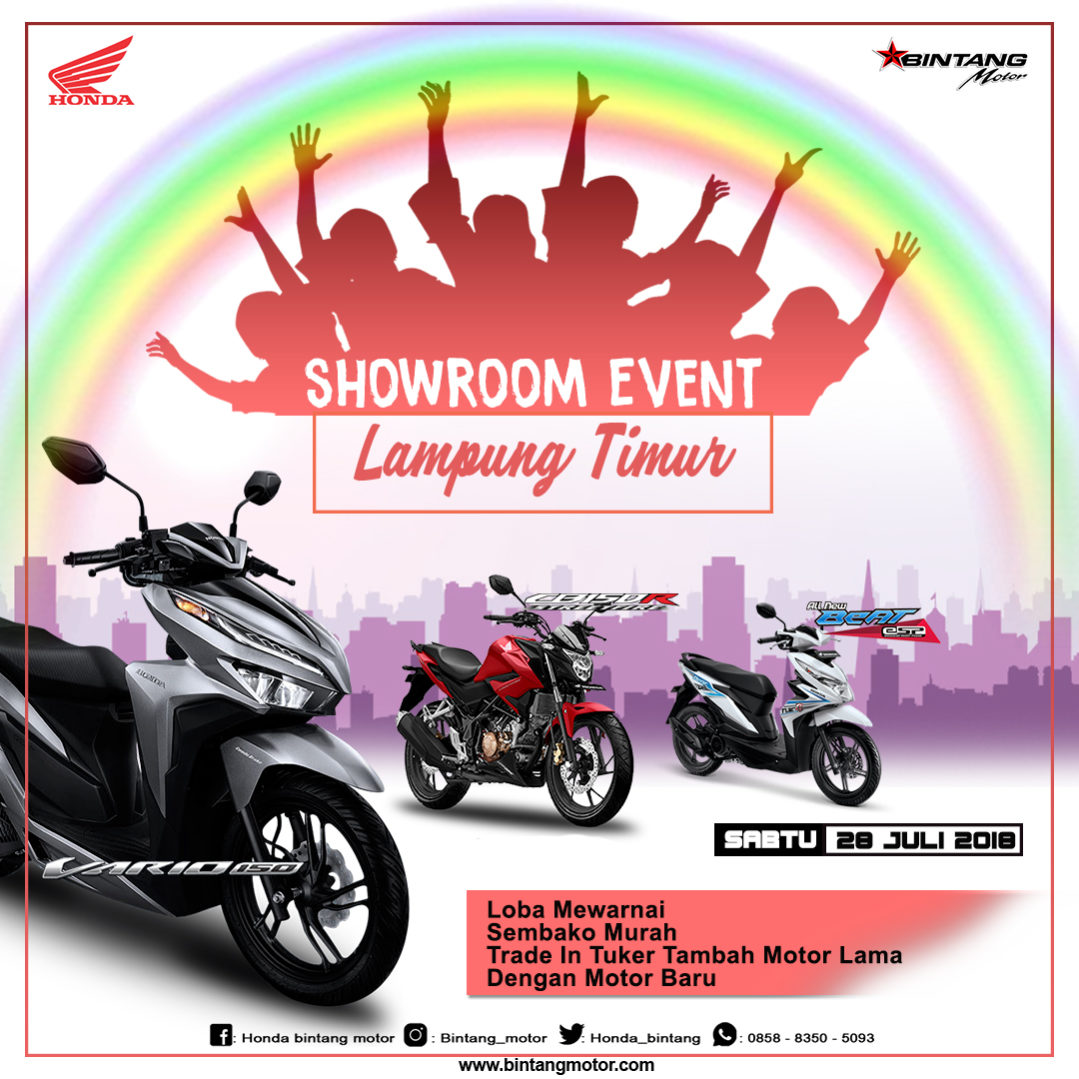  Showroom  Event Lampung  Timur 28 Juli 2018 Honda Bintang 