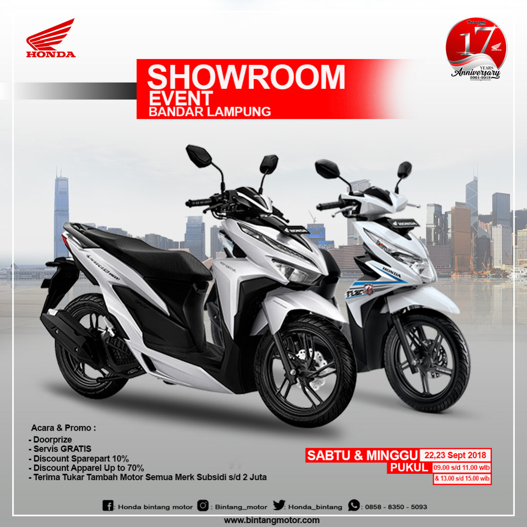  Showroom  Event Bandar Lampung  September 2018 Honda 