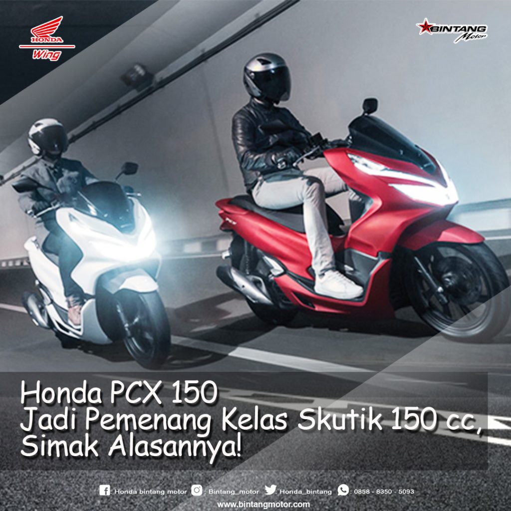 Honda PCX 150 Jadi Pemenang Kelas Skutik 150 cc Simak Alasannya