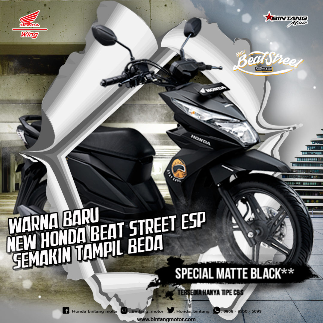  Warna  Baru  New  Honda BeAT  Street eSP Semakin Tampil Beda 