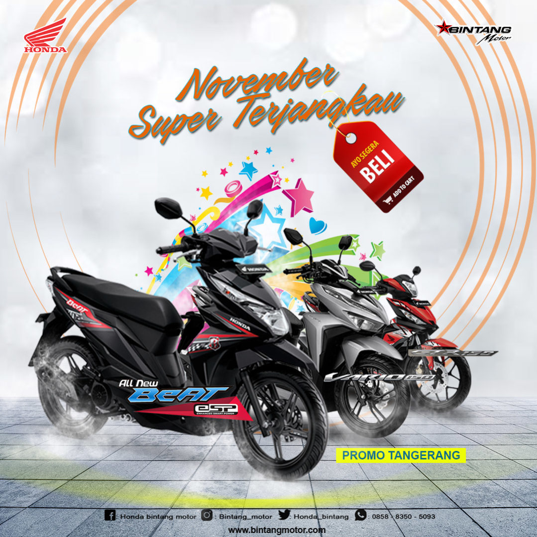 Promo Tangerang November 2018 Honda Bintang Motor