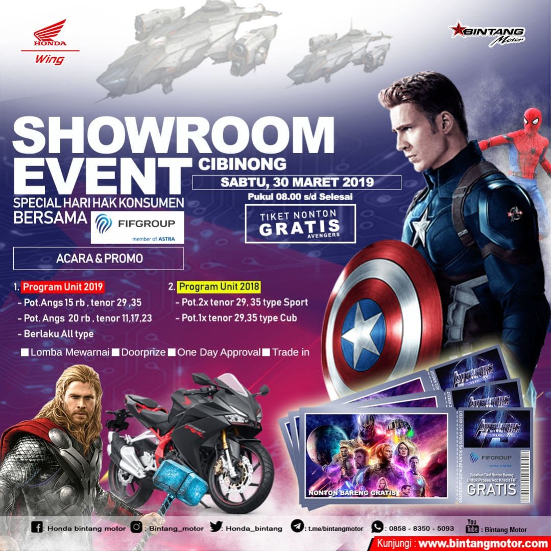  Showroom  Event Cibinong  30 Maret 2019 Honda Bintang Motor 