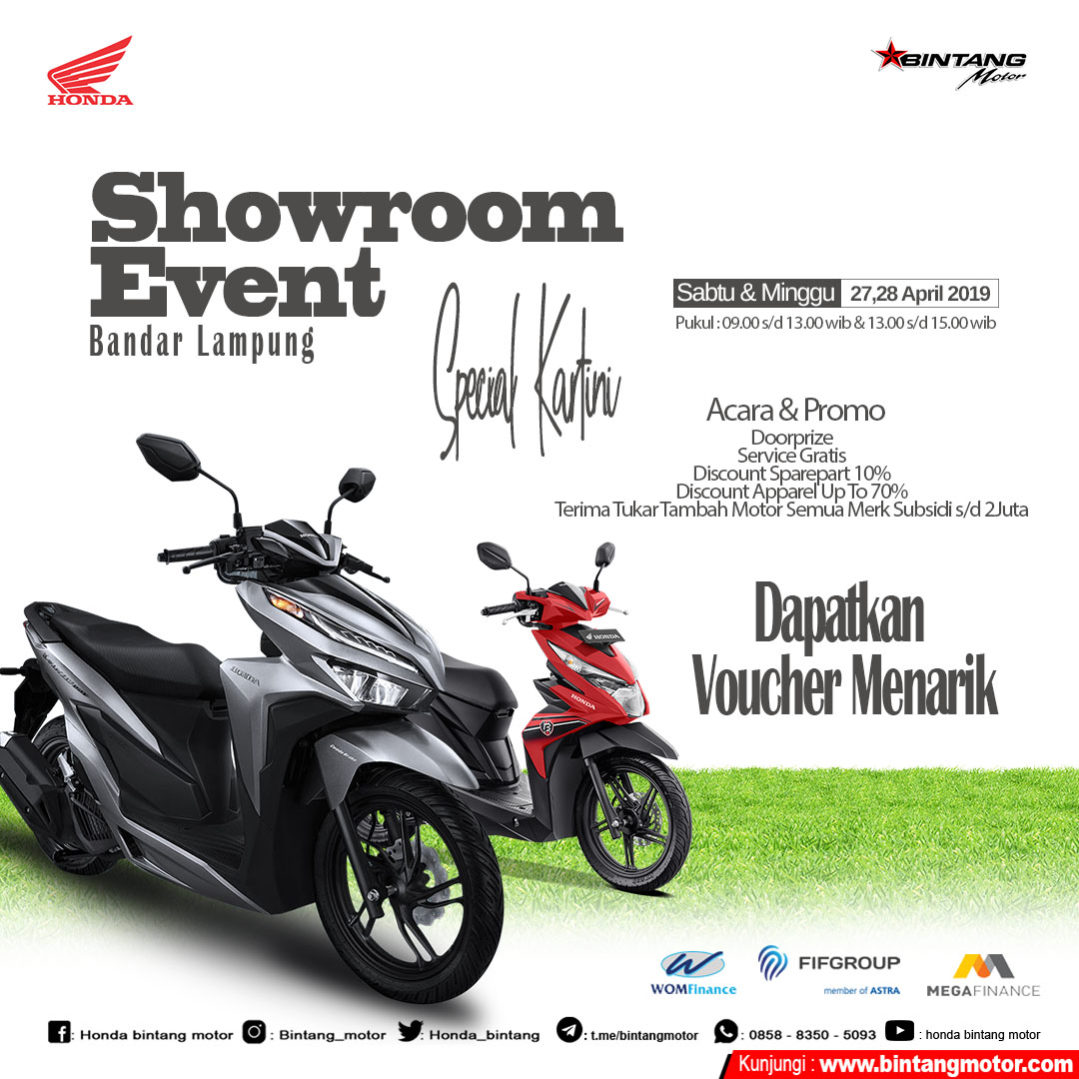  Showroom  Event Bintang Motor  Bandar Lampung  April 2019 