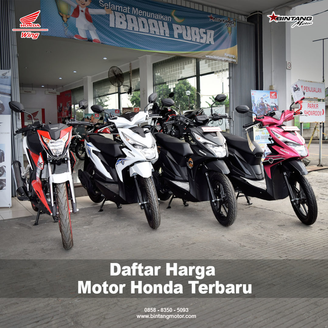 Brosur & Daftar Harga Motor Honda Terbaru - Honda Bintang Motor