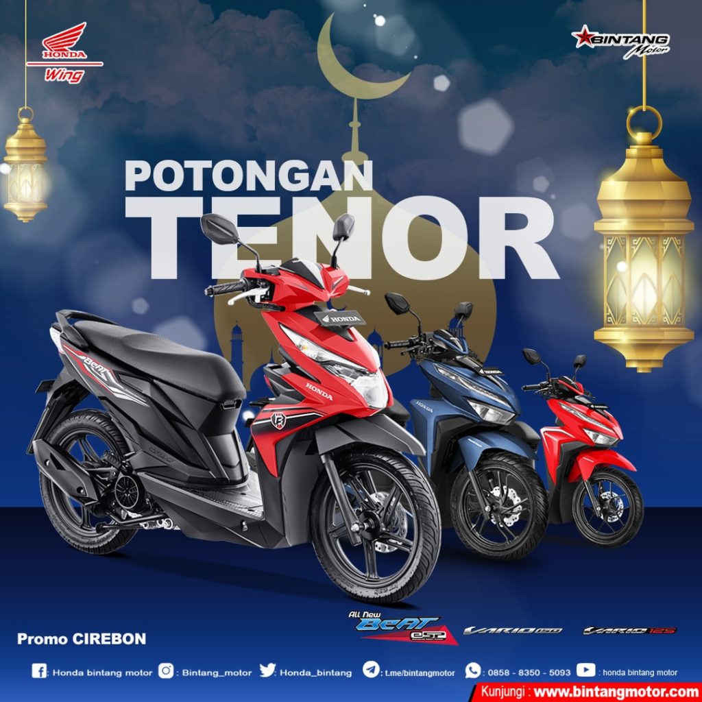 Informasi Promo Bintang Motor Cirebon Mei 2019Jl. Fatahillah, Blok Kaliandul Desa Satu Kulon, Kec. Weru. Kab. Cirebon, (Depan RRI Plered)