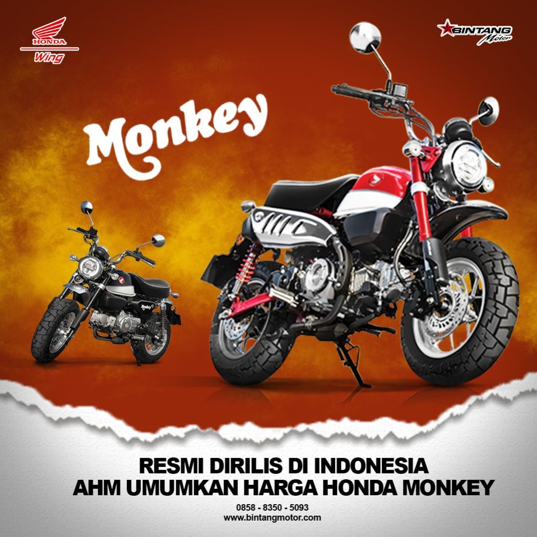 Resmi Dirilis di  Indonesia  AHM Umumkan Harga  Honda Monkey  