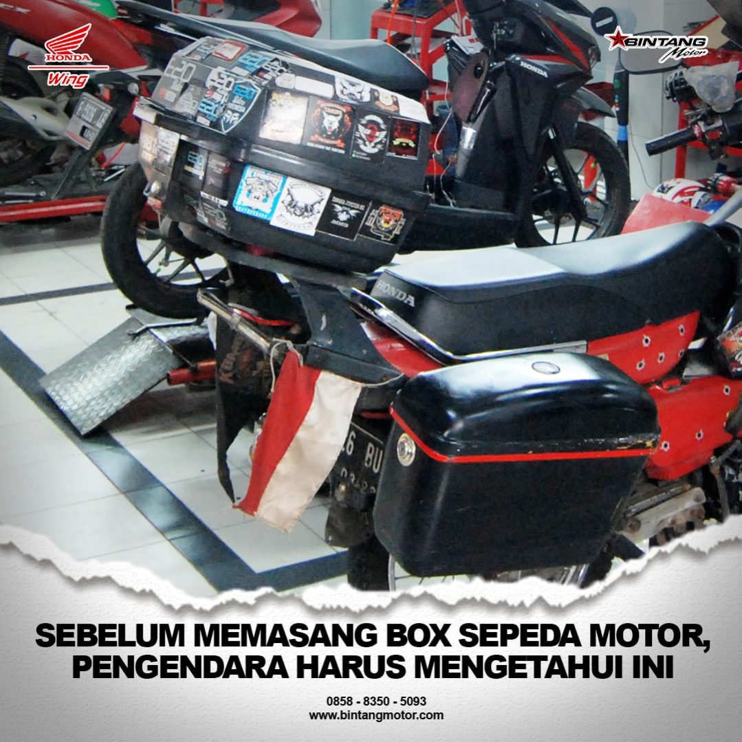 Sebelum Memasang Box pada Sepeda Motor Pengendara Harus 