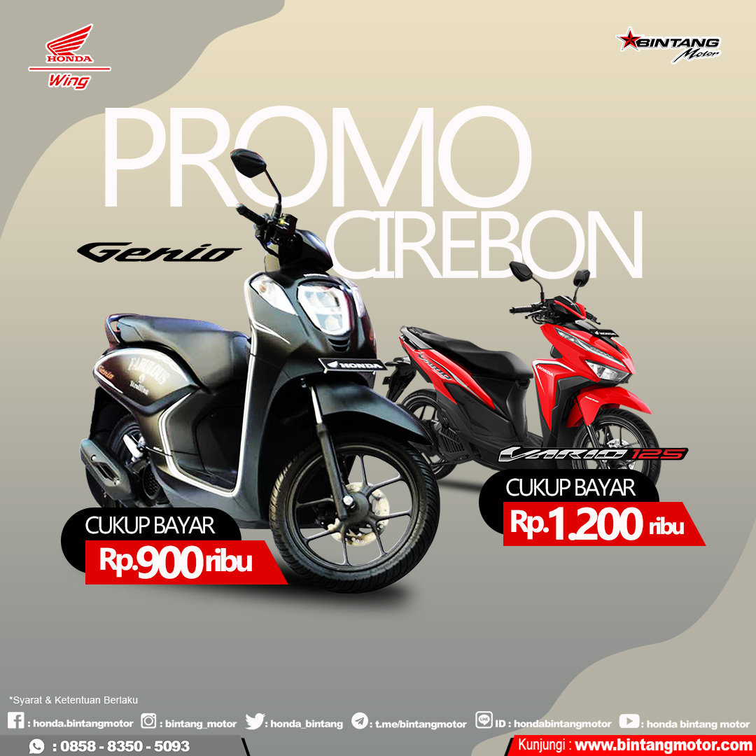 Promo Bintang Motor Cirebon September 2019 Honda Bintang