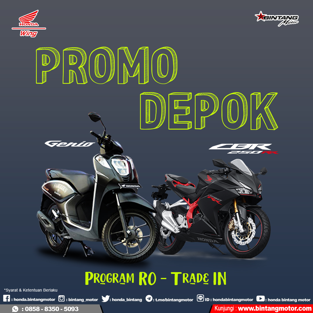 Promo Bintang Motor  Depok  Oktober 2019 Honda  Bintang Motor 