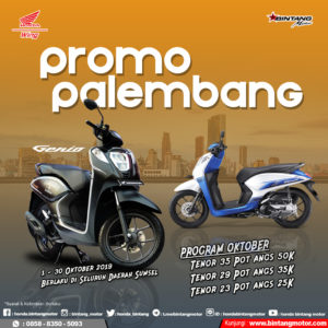 Promo Bintang Motor Palembang Oktober 2019