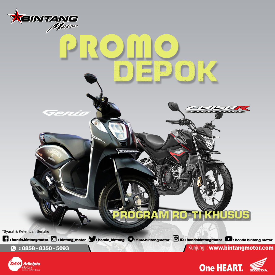 Promo Bintang Motor  Depok  November 2019 Honda  Bintang Motor 