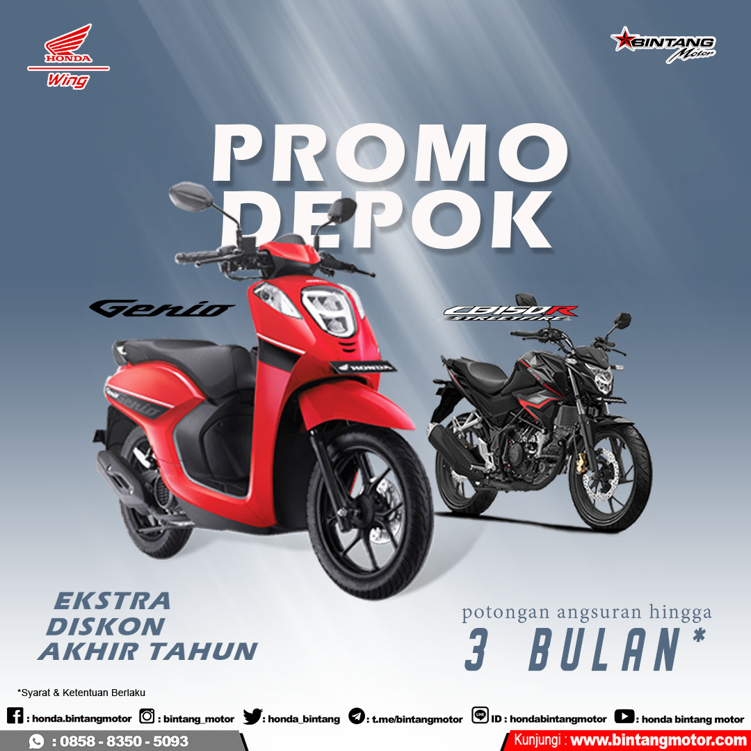 Brosur Motor Honda Depok 2019