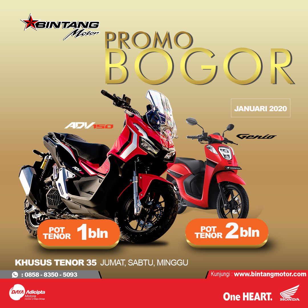 Promo Bintang Motor  Bogor  Januari 2020  Honda Bintang Motor 