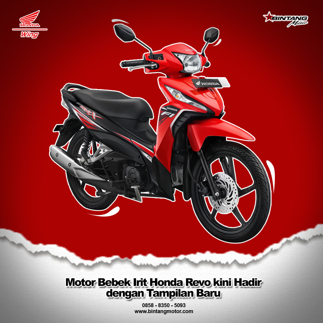  Motor  Bebek  Irit Honda  Revo  kini Hadir dengan Tampilan 