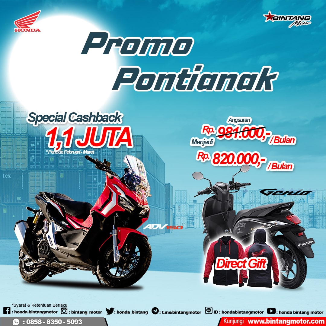 Bintang Bin Promo Bintang  Motor Pontianak Maret 2020 Honda Bintang  Motor