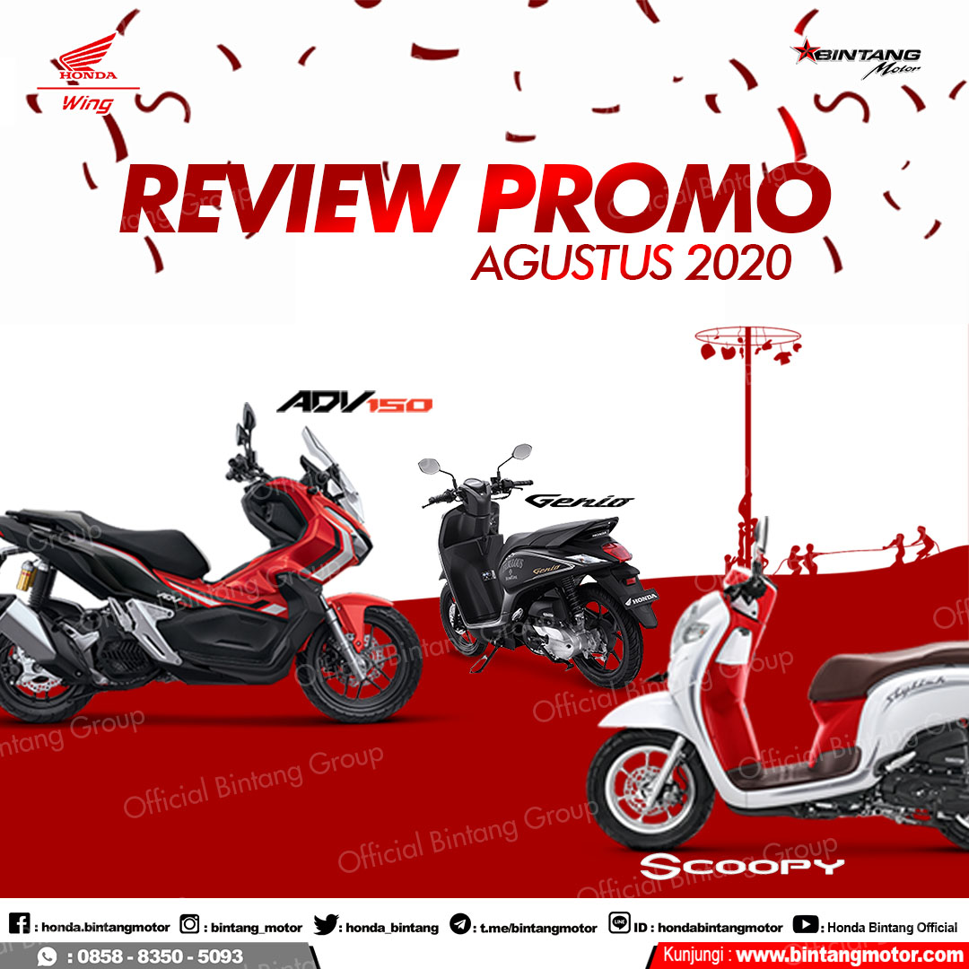 Review Promo Bintang Motor  Bulan  Agustus 2020 Honda 