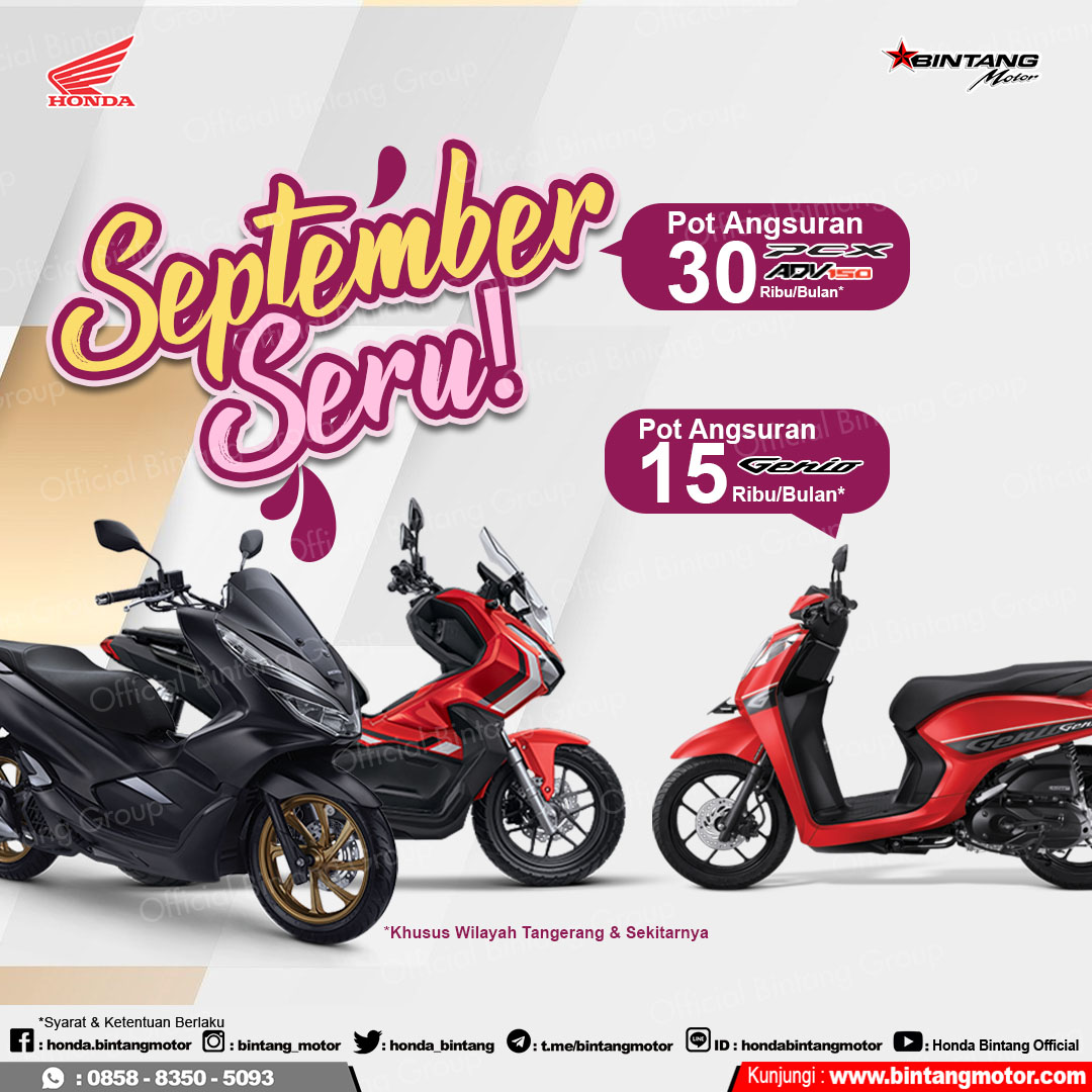 September Seru Bintang Motor Tangerang 2020 - Honda ...