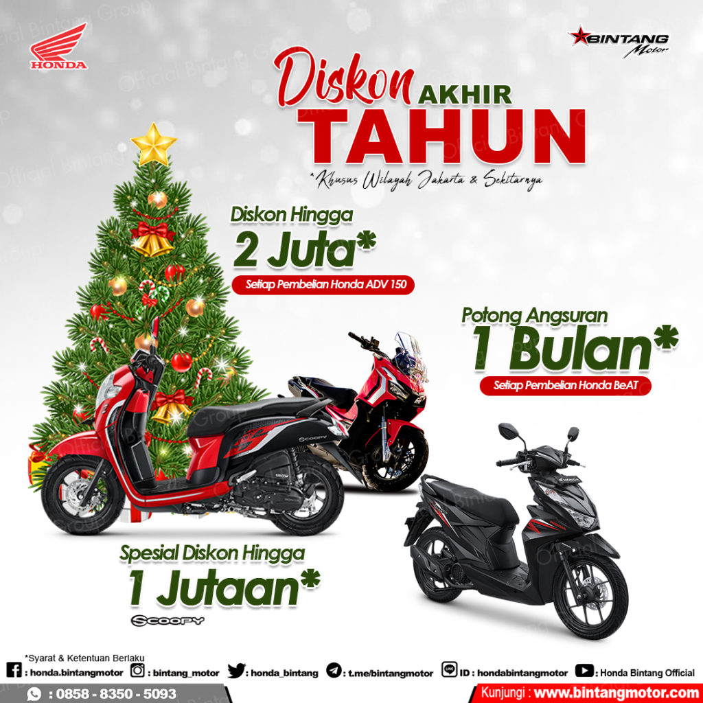 Promo Akhir Tahun Bintang Motor Jakarta Desember 2020