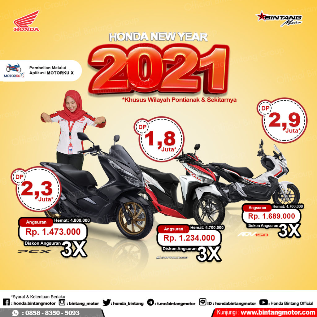Honda New Year Bintang Motor Pontianak 2021