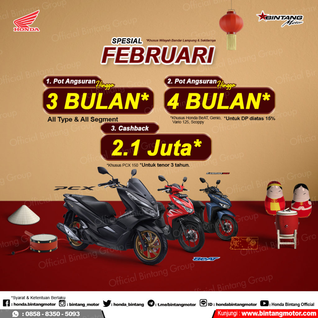 Promo Penuh Cinta Bintang Motor Bandar Lampung 2021