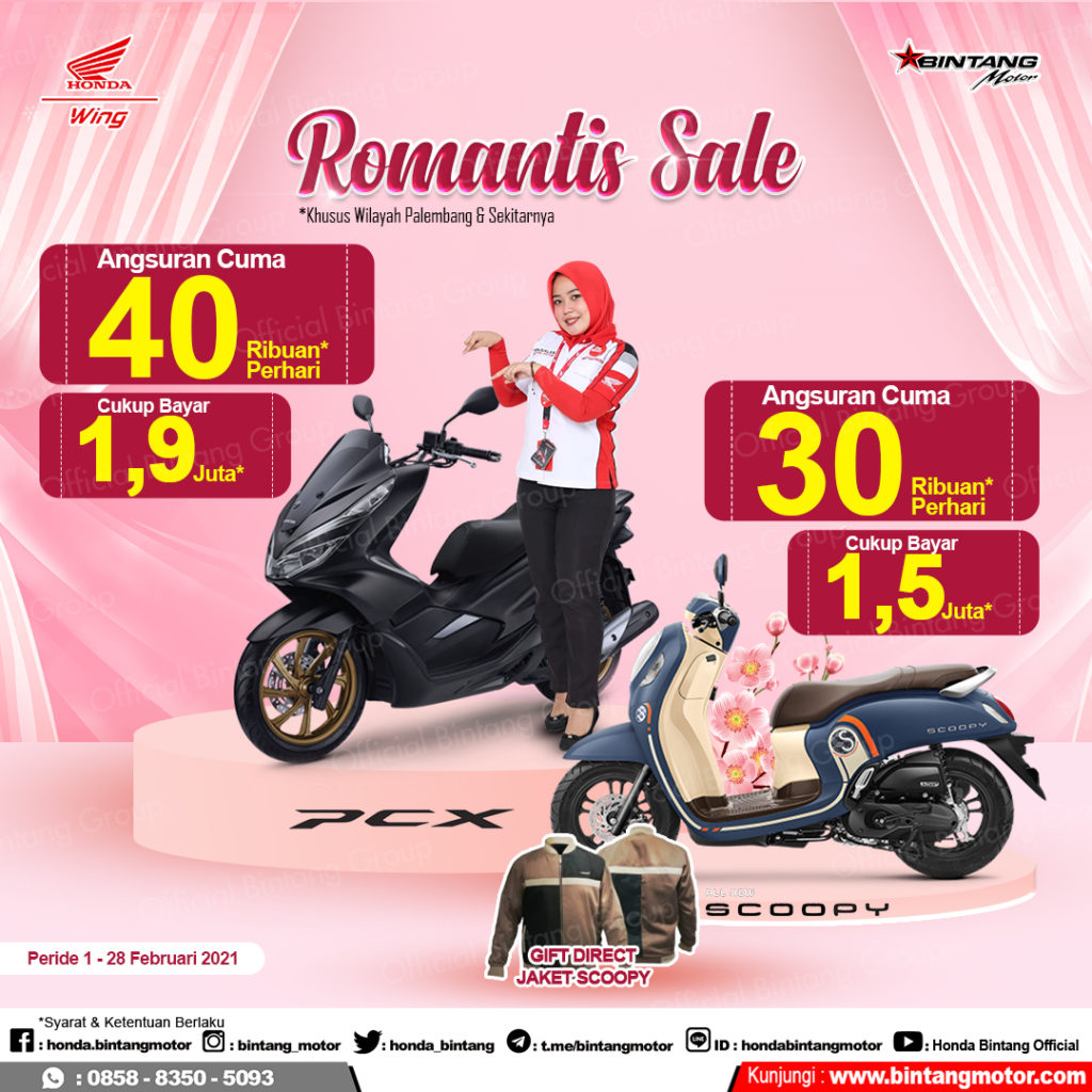 Romantis Sale Bintang Motor Palembang Februari 2021