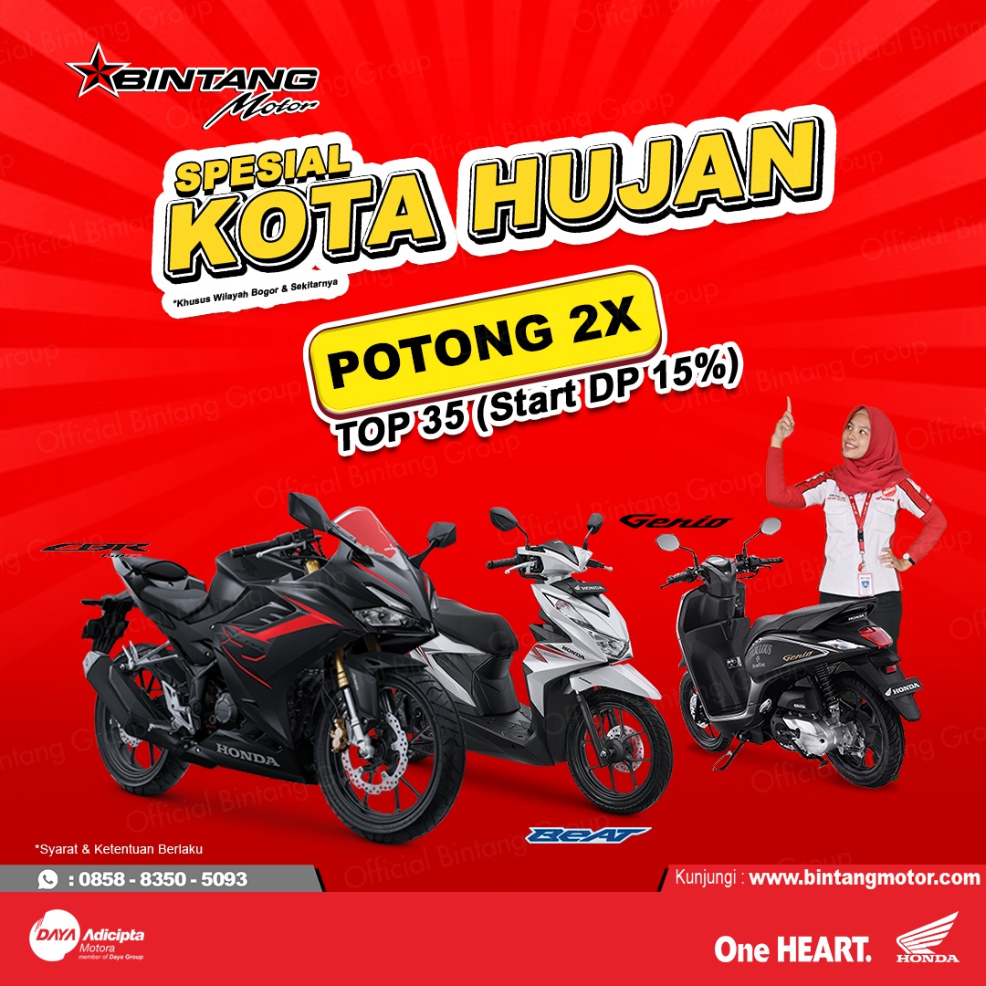 Dealer Motor Honda Terdekat, Cash dan Kredit