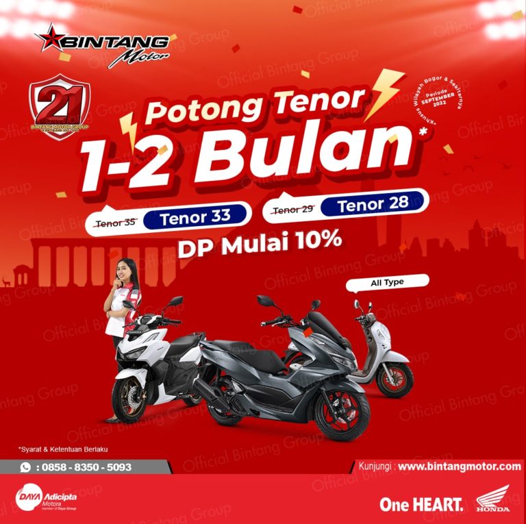 Review Promo Bintang Motor Bulan September 2022 - Honda Bintang Motor