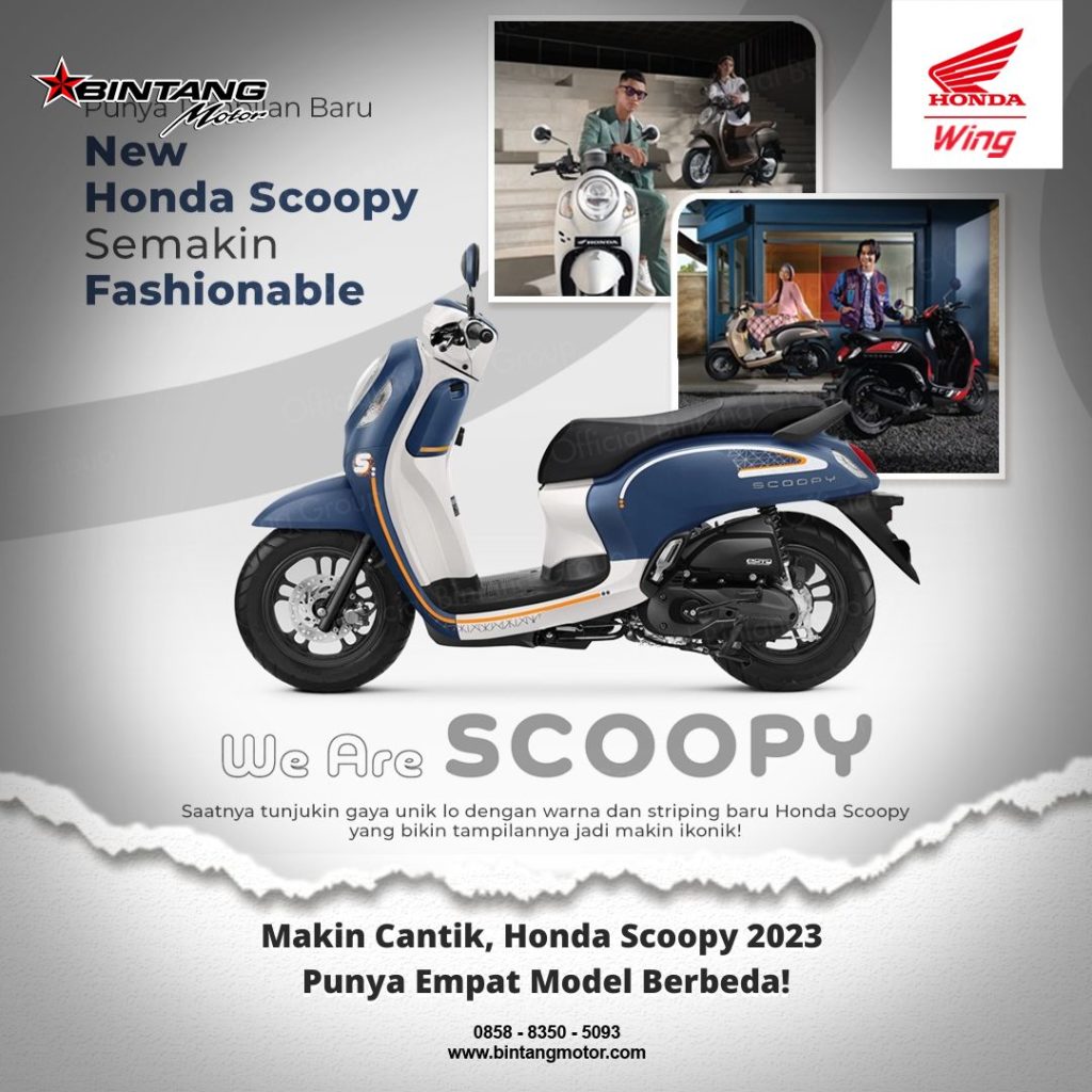 Makin Cantik, Honda Scoopy 2023 Punya Empat Model Berbeda!