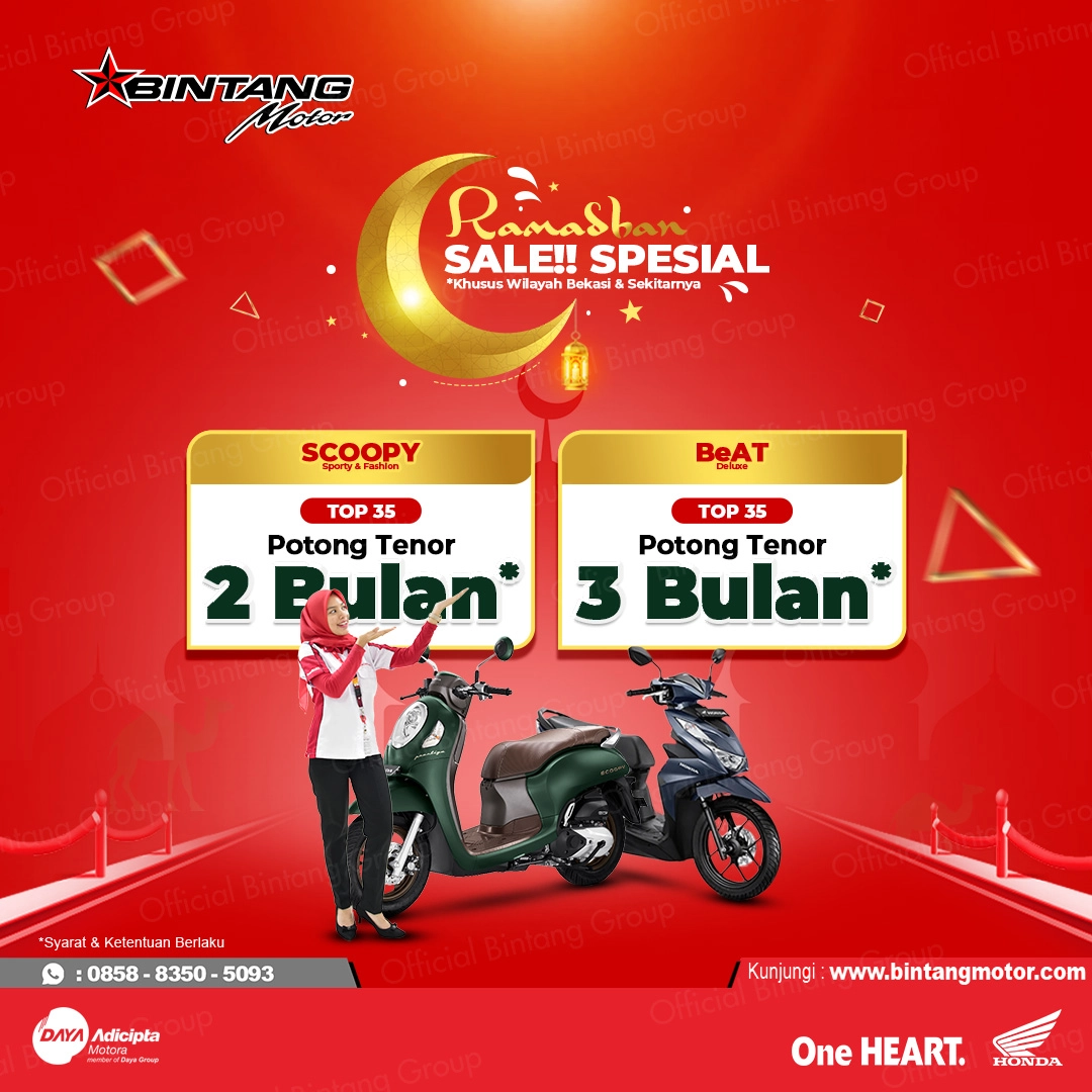 Promo SPESIAL RAMADHAN Honda Bintang Motor Bekasi April 2023 - Honda ...