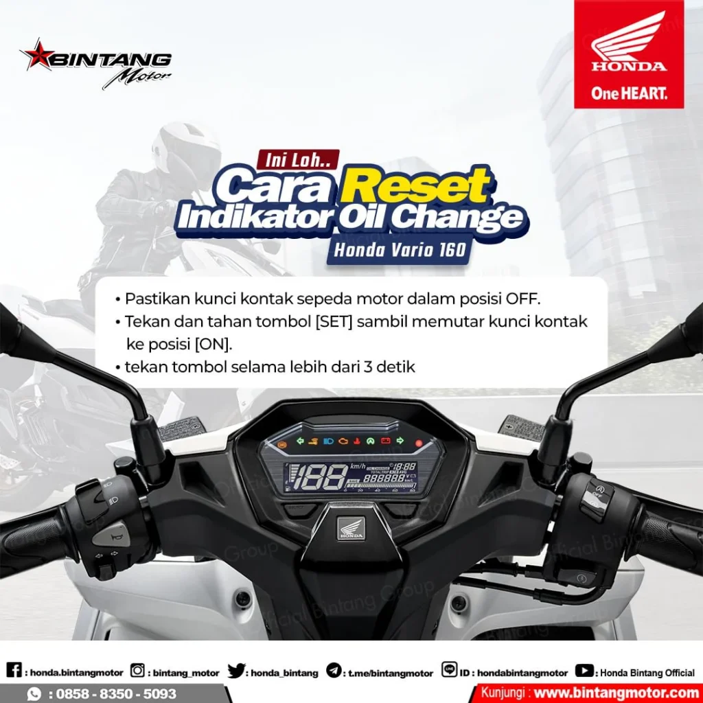 reset oil charge vario 160