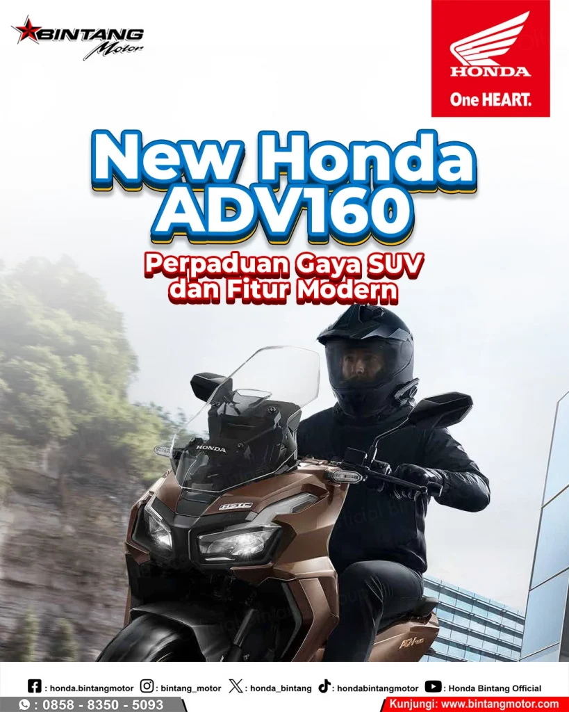 New Honda ADV160: SUV Roda Dua yang Tampil Makin Gagah