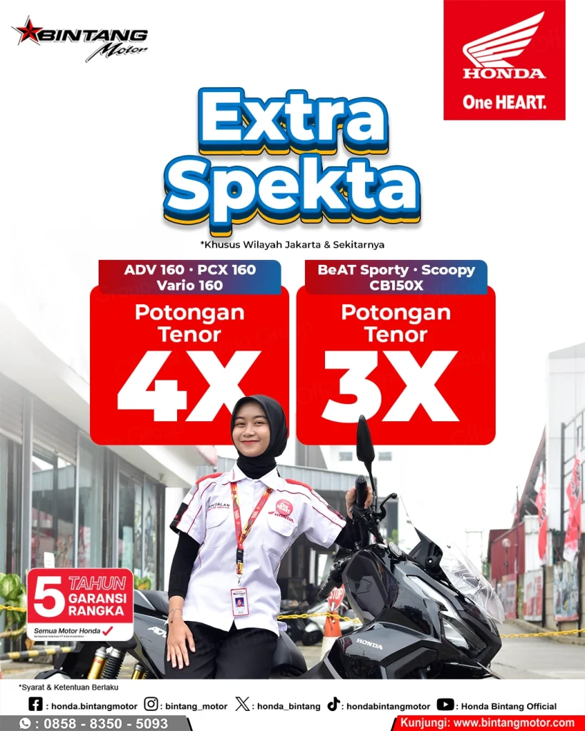 Promo Extra Spekta Motor Honda Bintang Motor Jakarta