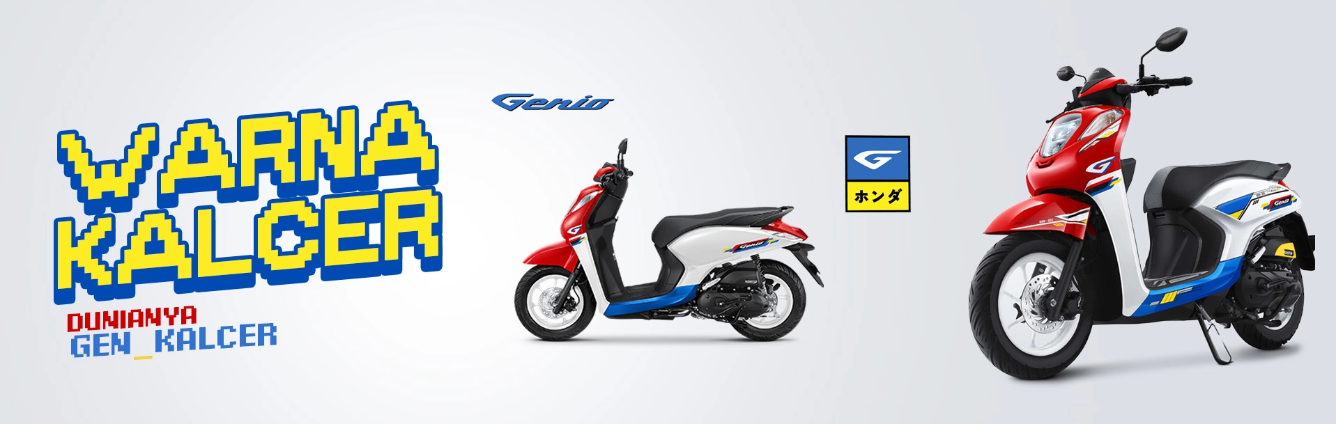 Temukan Honda Genio di Bintang Motor! Skutik stylish, irit bahan bakar, dan nyaman untuk penggunaan harian. Cocok untuk gaya muda aktif dan dinamis. by Bintang Motor Dealer Resmi Motor Honda