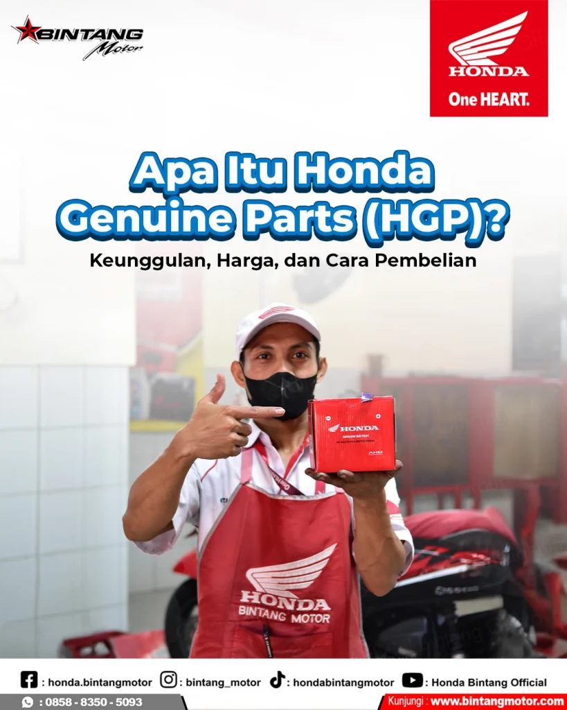 Honda Genuine Parts HGP suku cadang resmi motor Honda