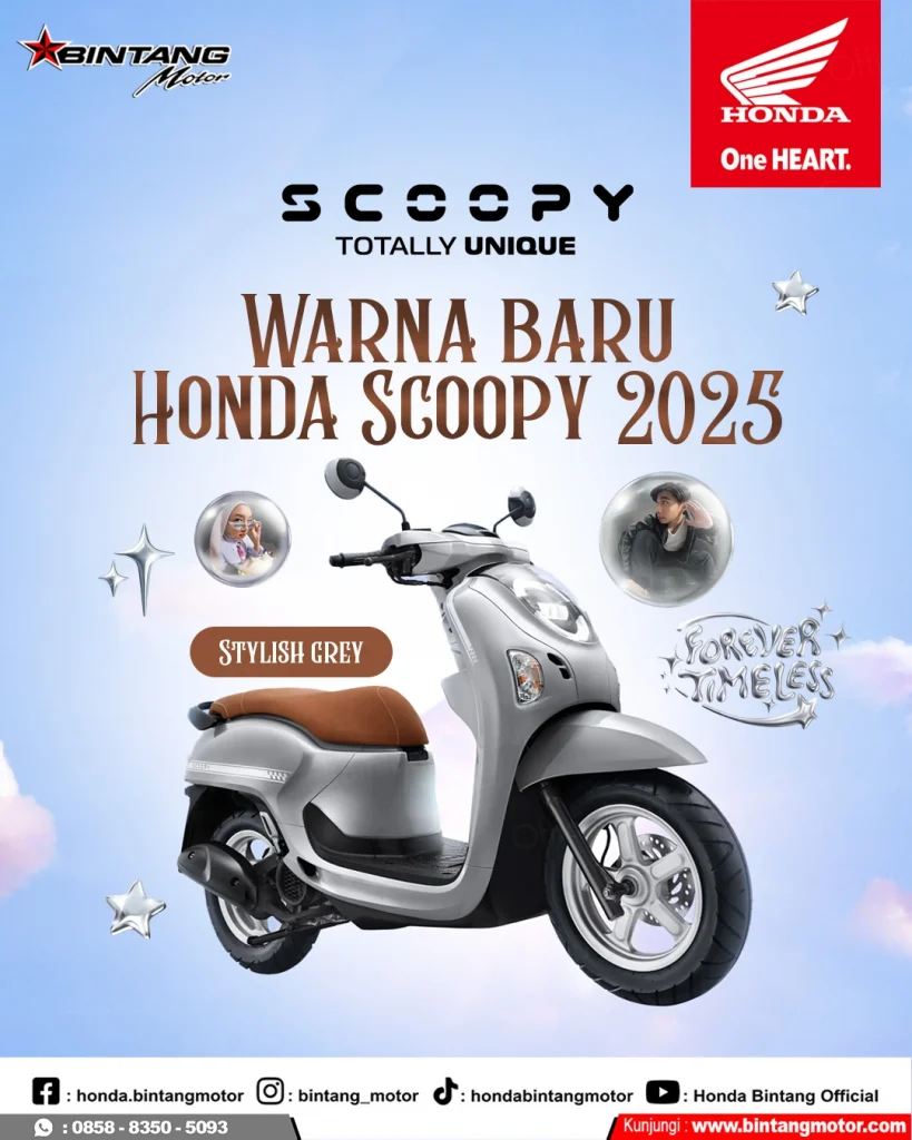 Warna baru pada motor Honda Scoopy tahun 2025