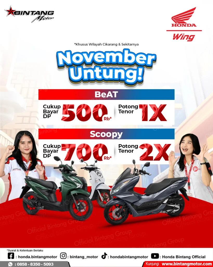 Promo Motor Honda Bintang Motor Cikarang bulan November 2025 WEB _ PROMO CIKARANG _ 051125