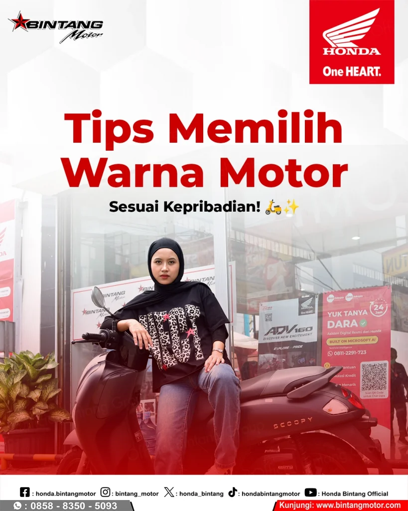 Pilihan warna sepeda motor Honda sesuai karakter pengendara
