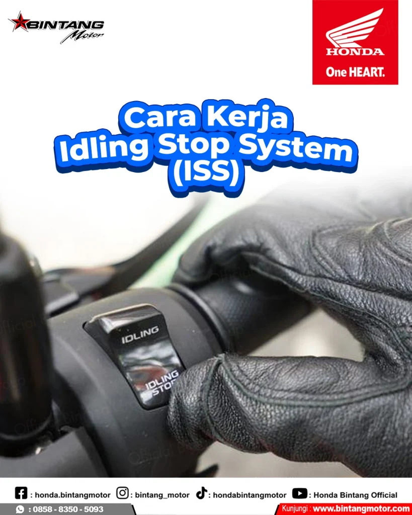 Ilustrasi fitur Idling Stop System (ISS) pada motor Honda di dealer Bintang Motor