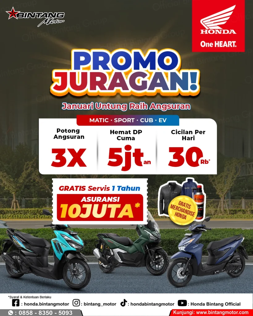 Promo Motor Honda Lampung Timur Januari Vario 125 ADV dan Beat