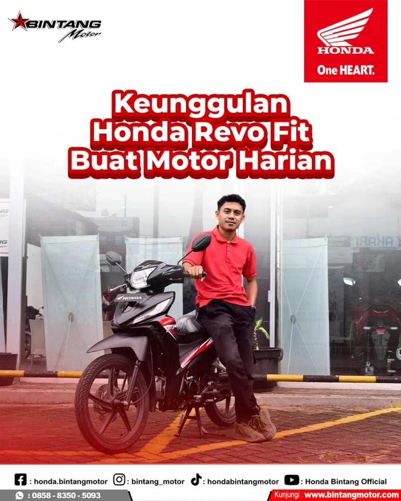 Honda Revo Fit digunakan untuk aktivitas harian dengan desain ramping dan irit bahan bakar
